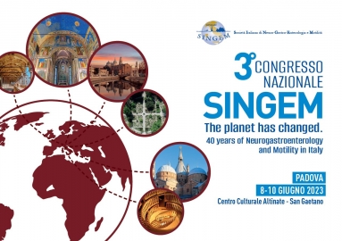 3° CONGRESSO NAZIONALE SINGEM - THE PLANET HAS CHANGED: 40 YEARS OF NEUROGASTROENTEROLOGY AND MOTILITY IN ITALY